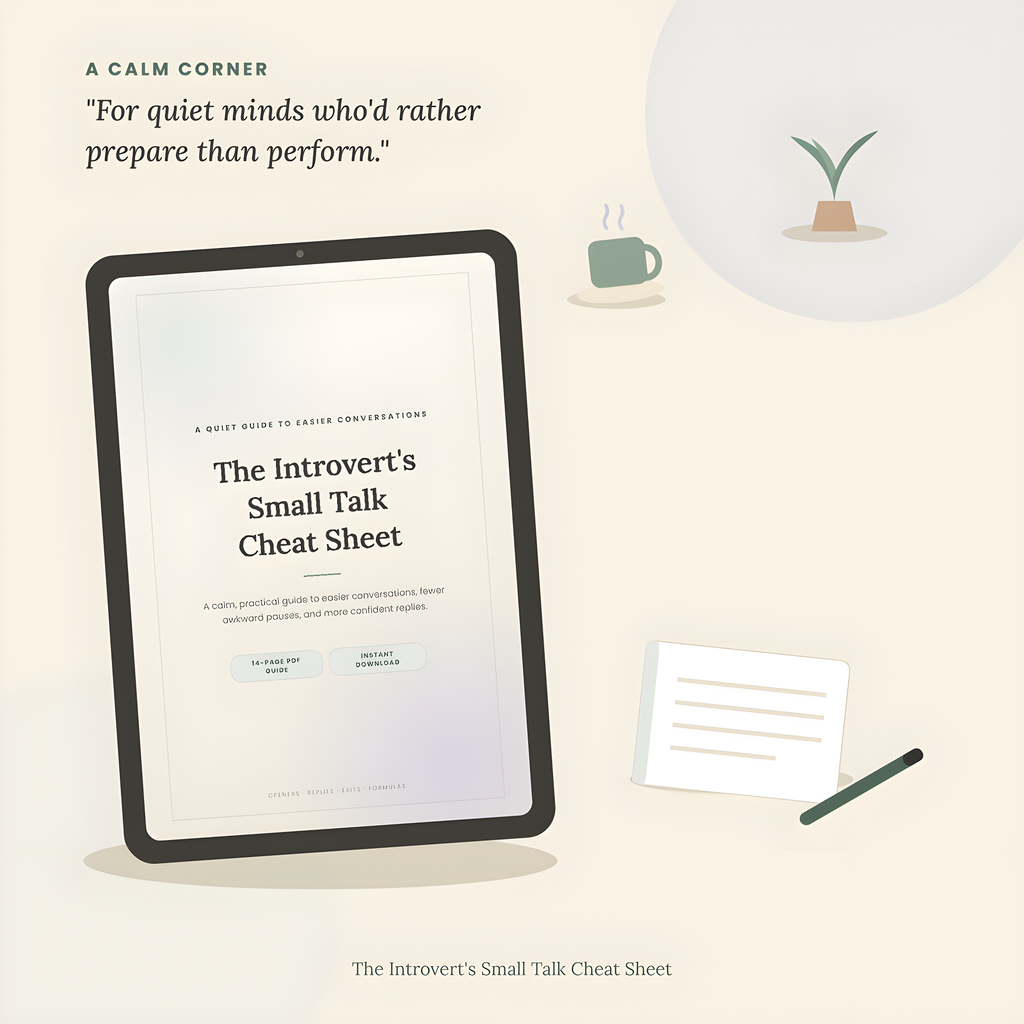 The Introvert’s Small Talk Cheat Sheet – PDF Guide