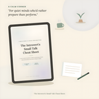 The Introvert’s Small Talk Cheat Sheet – PDF Guide
