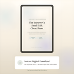 The Introvert’s Small Talk Cheat Sheet – PDF Guide